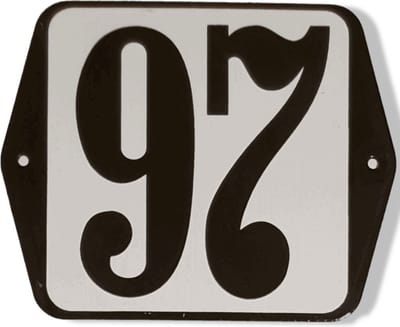 Huisnummer standaard nummer 97