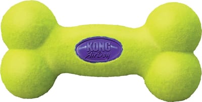 Kong Air Bone Medium 1 St - Piepend Speelgoed - 12 cm x 130 mm x 44 mm - Groen