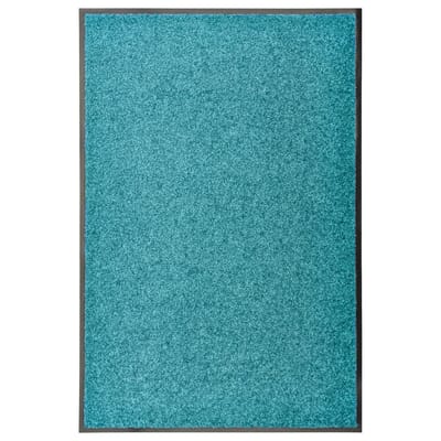 vidaXL - Deurmat - wasbaar - 60x90 - cm - cyaan