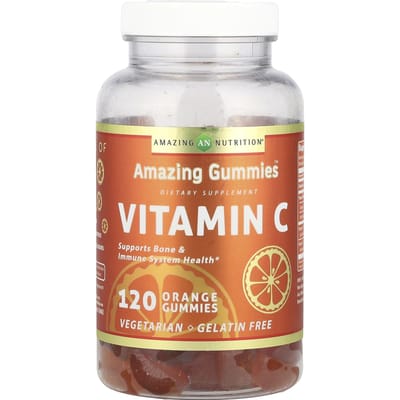 Amazing Nutrition, Amazing Gummies™, vitamine C, orange, 120 gommes