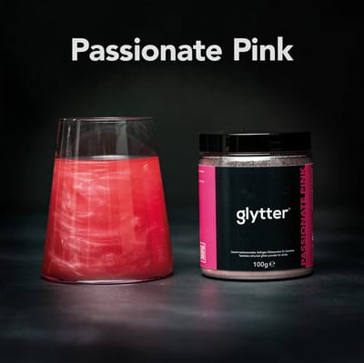 Glytter® - Glytterpoeder - zorgt voor een adembenemende glans in de drank - roze (100g) - 1000 drankjes - voordeelverpakking