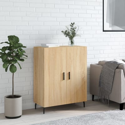 vidaXL - Dressoir - 69,5x34x90 - cm - bewerkt - hout - sonoma - eikenkleurig