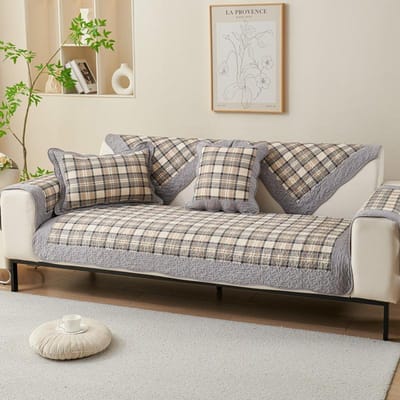 Katoenen Bankkussen Stof Antislip Bankhoes Vier Seizoenen Pastorale Kleine Frisse Bankhanddoek 70*70cm