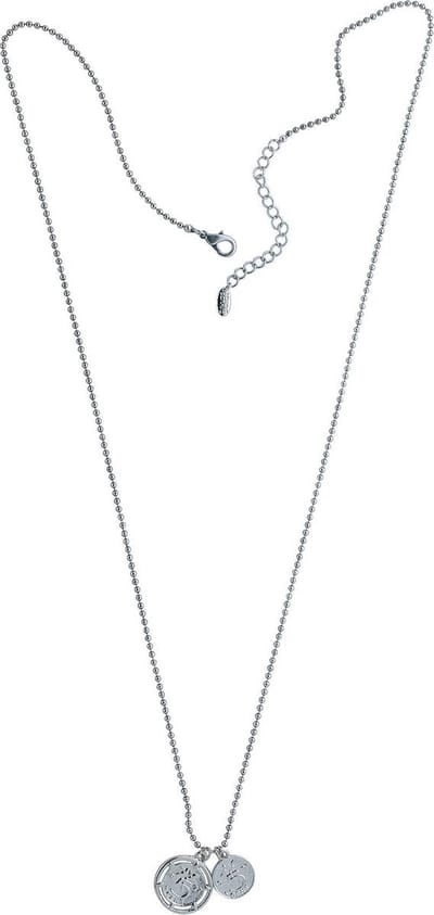 Behave Lange ketting met muntvormige hangers – Nikkelvrije modeketting