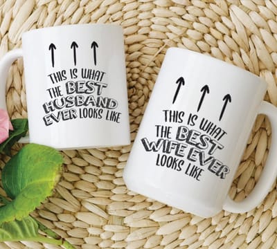 2x Pack Mokken Huwelijkscadeau - Cadeau Bruiloft - Origineel - Best Husband - Best Wife - Huwelijk Cadeau