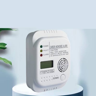 Draagbare koolmonoxidemelder met LCD digitaal scherm, 85 decibel geluidsalarm, batterijgevoed CO-alarm geschikt voor thuis, keuken, slaapkamer, garage en kampeerwagen