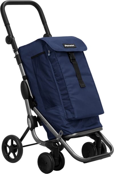 Playmarket Go Up Premium Boodschappentrolley - 2 Wiel - Boodschappenwagen - Blauw