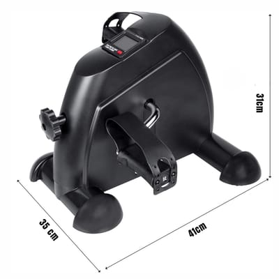 SVN® Bureaufiets - Stoelfiets - Bewegingstrainer - 2 Niveau's - 150Kg - Zwart - 35cm x 41cm x 31cm