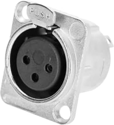 Inbouwbus XLR Vrouwelijk D-Type – Betrouwbare Verbinding voor Studio en Podium