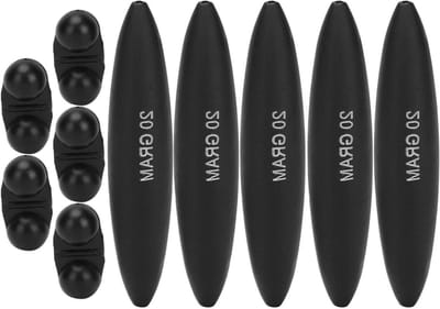 Dailygoods- Visdobbers 5 Stuks - Draagbare EVA Vlotters - Hoge Sterkte - Meerval Drijvers - Outdoor Vissen Accessoires - Zwart - Visfloat