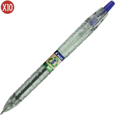 Balpen PILOT Begreen B2P EcoBall medium blauw | 10 stuks