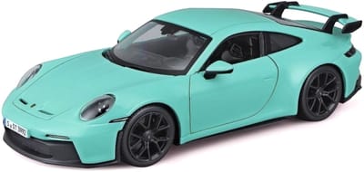 Bburago Porsche 911 - Modelauto - Schaal 1:24 - Turquoise