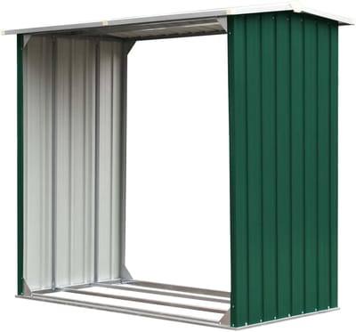 Tuinhuis Opslag - Houten Schuur - Hout Opslaan - Verzinkt Staal - 172 x 91 cm - Groen