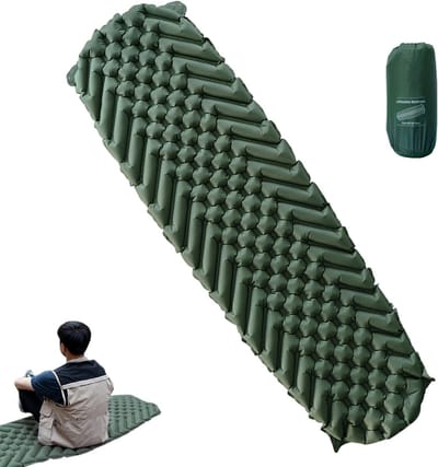 Opblaasbaar Kampeerbed - Luchtbed Matras - Outdoor Slapen - Zelfopblazend - 183 x 55 cm - Niet gespecificeerd