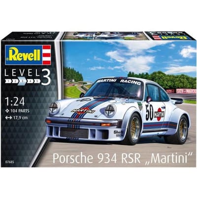 Revell Modelbouwpakket Auto - 07685 Porsche 934 RSR -Martini- Plastic - 1:24 - Modelbouw