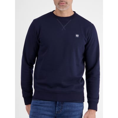 Lerros - Sweater Ronde hals - Heren - L - 485 CLASSIC NAVY - Katoen - 2584016