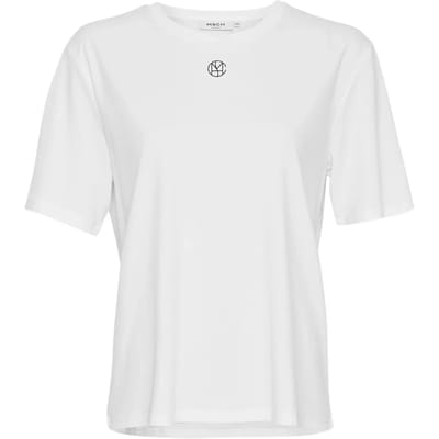 MSCH Copenhagen Mschmelea Icon Tee Tops & T-shirts Dames - Shirt - Wit - Maat M/L