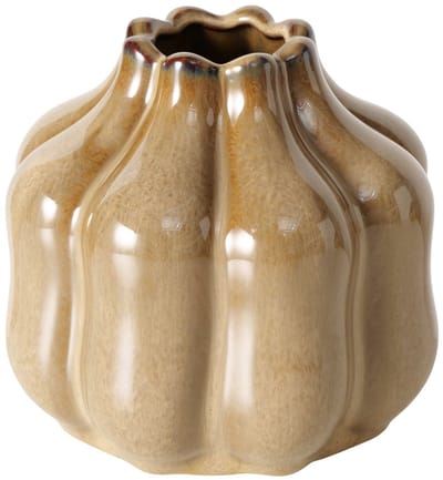 Boltze Home vaas bruin keramiek decoratie Ø12,5xH11,3cm modern.