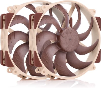 Noctua NF-A14x25r G2 PWM Sx2 PP - 140mm - 1250 - 1500 rpm - 19.7 - 24.8 dBA - 4-pin PWM - 2 ventilatoren