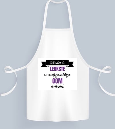 Akyol - meest geweldige oom Keukenschort - Oom - beste oom - verjaardagscadeau - cadeau voor oom - kado - gift - 82 bij 71 cm