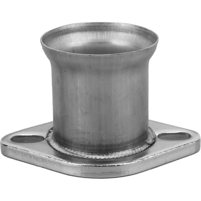 2 Bouten Uitlaatflens 3in RVS Pijp naar 2.5in Downpipe Turbo Uitlaat Adapter gray
