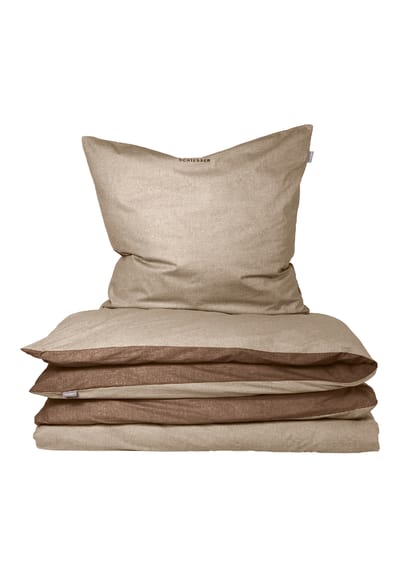 Omkeerbaar beddengoed, 2-delig, fijne bever, zandkleurig - SCHIESSER Home 135*200