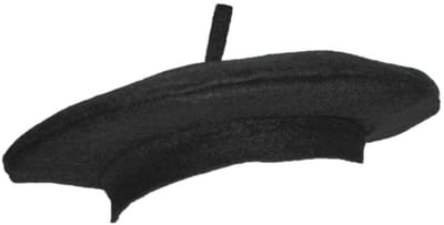 Funny Fashion carnaval verkleed baret hoed - Fransman - zwart - volwassenen