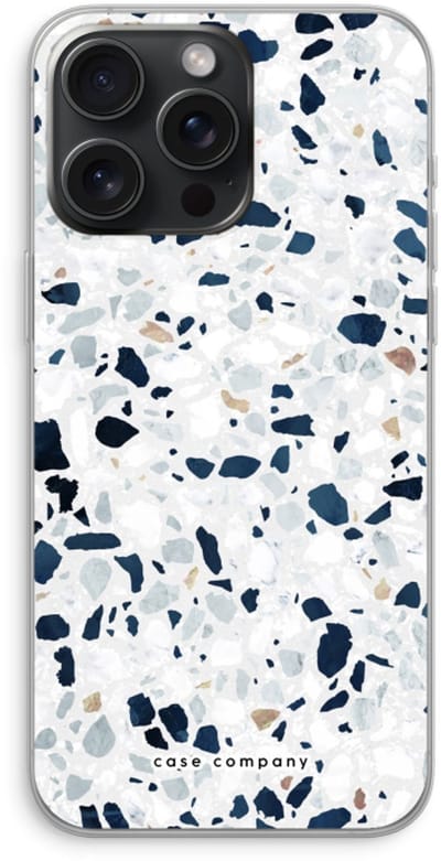 Case Company® - Hoesje geschikt voor iPhone 15 Pro Max hoesje - Terrazzo N°1 - Soft Cover Telefoonhoesje - Bescherming aan alle Kanten en Schermrand