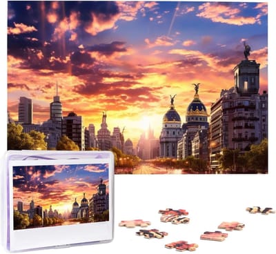 Houten Puzzel - Legpuzzel Foto - Ontspanning Thuis - Gepersonaliseerd Ontwerp - 1000 Stukjes - Stadslandschap