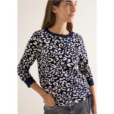 Sweatshirt met leopatroon