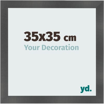 Your Decoration - Fotolijst 35x35 cm - MDF - Zwart Mat - Pisa