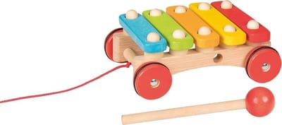 Houten Klokkenspel - Muziek Speelgoed - Kindermuziek Ontwikkeling - Met Handige Wieltjes - 165 x 115 cm