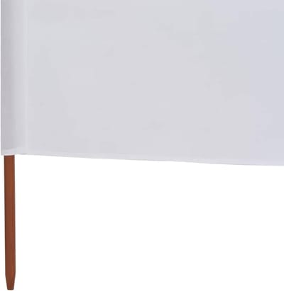 Paravent 9 panelen - Windscherm buiten - Wind en tocht - Opvouwbaar ontwerp - 1200 x 160 cm - Zandwit