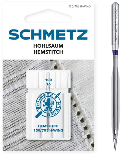 Naaimachinenaalden zwaardnaald - hemstitch - dikte 100