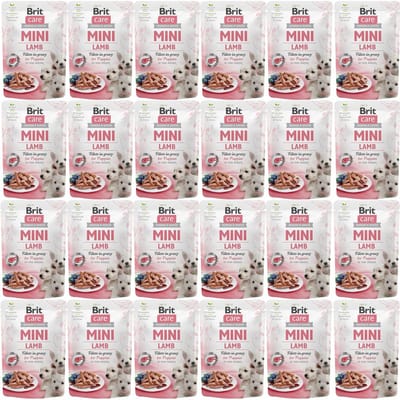 Brit Care Mini Serie - Natvoer voor Puppy - Lam - 24x85g