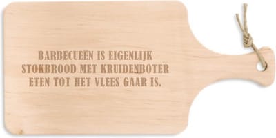 Broodplank BBQ | borrelplank | broodplank hout | barbecueën is stokbrood eten