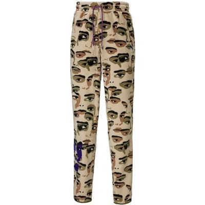 Puma x Kidsuper Studios Bruin Dames Stretch Wst Fleeve AOP Track Broek 530403 96