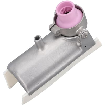 Bouclier de protection pour soudage Ti Alloy à angle droit à 90 degrés, couvercle de protection TIG avec mandrin à coin de 1/8 pouce et corps de lentille à gaz