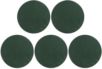 Dailygoods- Bloemenschuim 5 Stuks - Ronde Bloemspons 8 x 4 cm - Cilinderbloemenschuim - Zacht en Duurzaam - Waterabsorberend - Groen