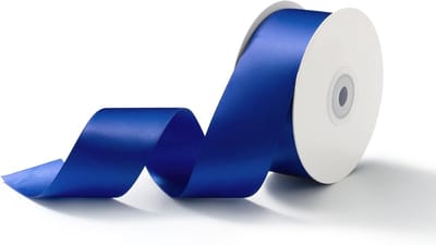 38mm Cadeau Ribbon, Striklint, 23m Satijnen Lint, Decoratief Lint voor Bruiloften, Cadeauverpakking en Creatieve Projecten in Koninklijk Blauw