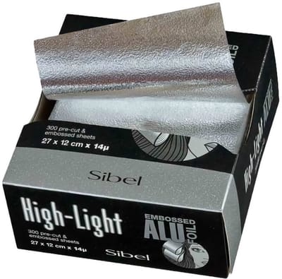 Sibel Precut Embossed Aluminium Sheets 300st 27x12cm