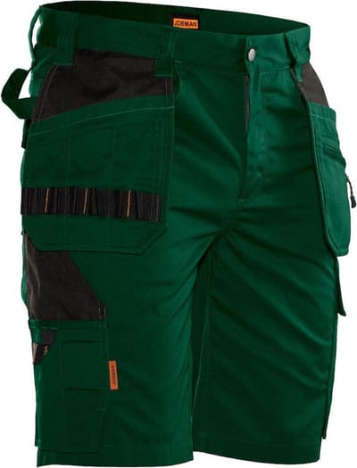 Jobman Practical 2722 Korte Werkbroek Holsterpockets - Mannen - Bosgroen/Zwart - 54