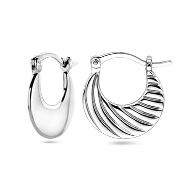 Zilver Gerhodineerd Oorringen 1338767