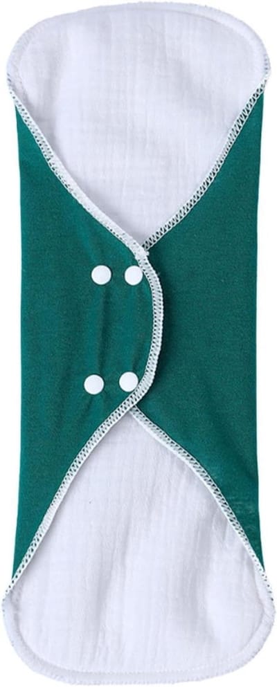 Wasbaar menstruatieverband - Herbruikbaar maandverband - Comfortabele hygiëne - Ademend en lekvrij - L-formaat 22x28cm - Grijs