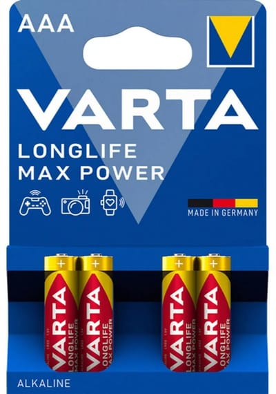 Varta AAA Maxtech Batterijen