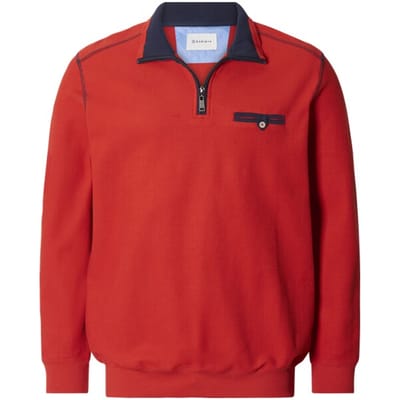 Babista herren Sweatshirt - 48/50 - rood - Plus Size