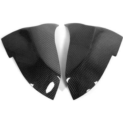 Paire Cache de Rétroviseur en Fibre de Carbone Autocollant Décoratif Style M pour F20 F22 F30 F32 gray