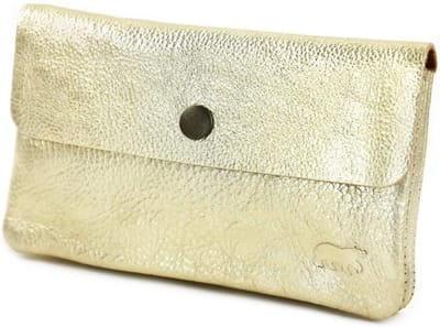 Bear Design Ivy Leren Portemonnee - Champagne