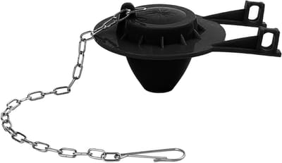 Toiletkastventiel - Reserveventiel Toilet - Waterbesparing Toilet - Spatbeschermingssysteem - 5 cm - Zwart