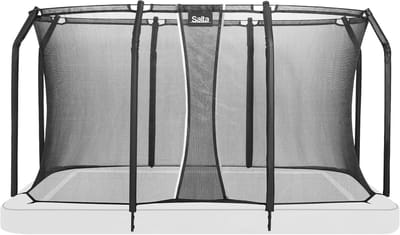 Trampoline Veiligheidsnet - Veiligheidshek - Veilig Springen - Zelfsluitende Ingang - 305 x 214 cm - Zwart